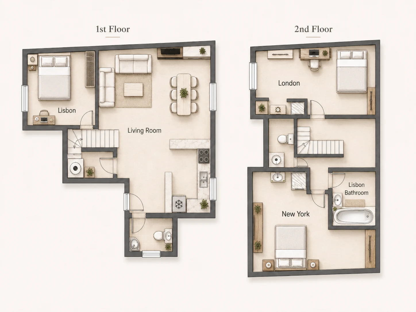 The Metropolitan floor plan — INSEAD housing Fontainebleau